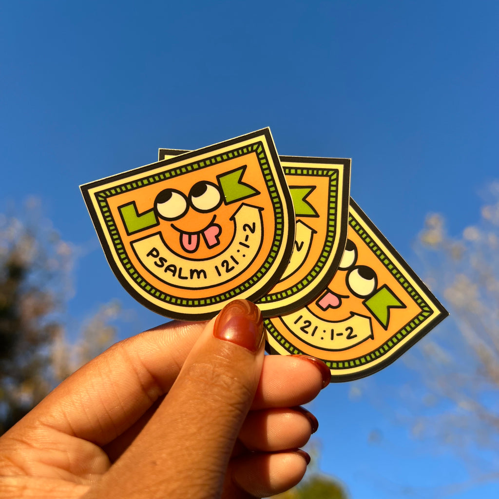 Look Up Sticker